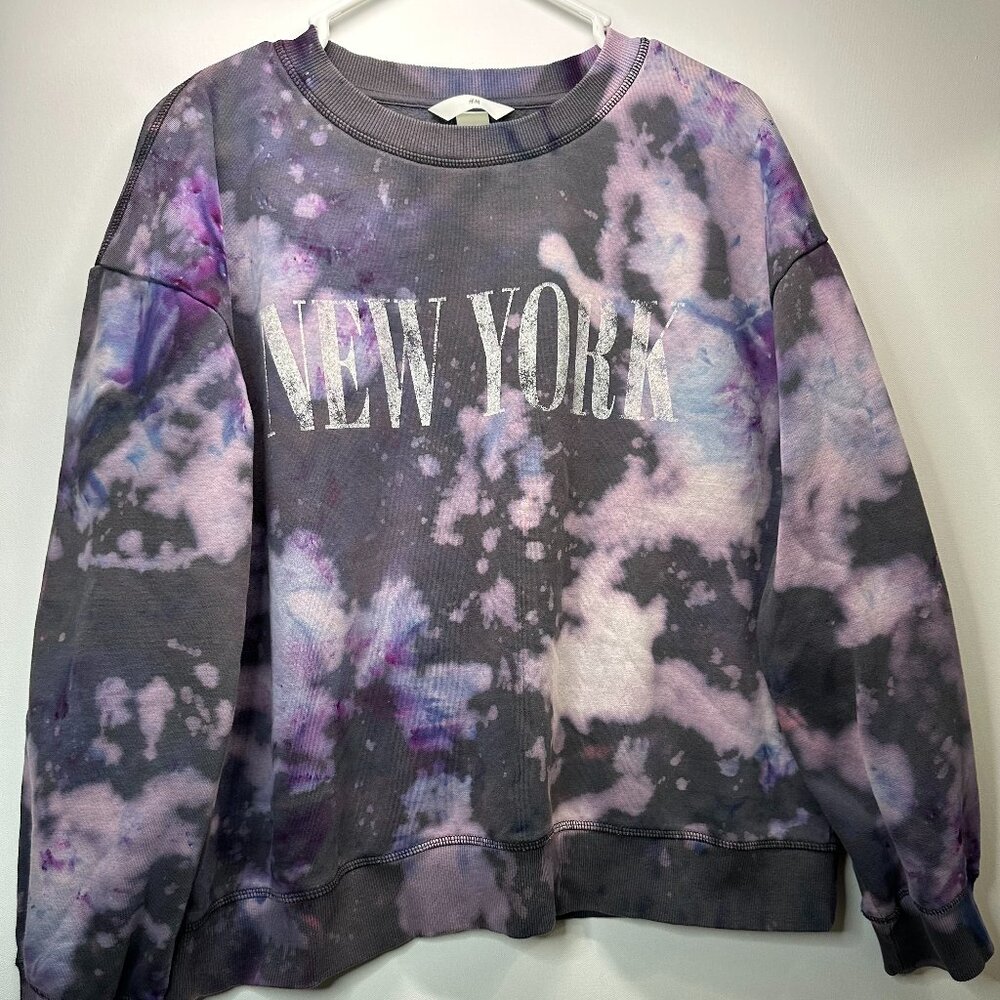 Up cycled women's modest crop sweatshirt